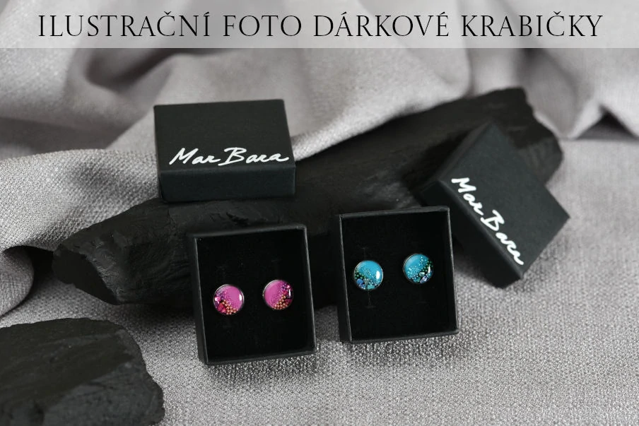 Modré-1 náušnice s kamínky, kolo