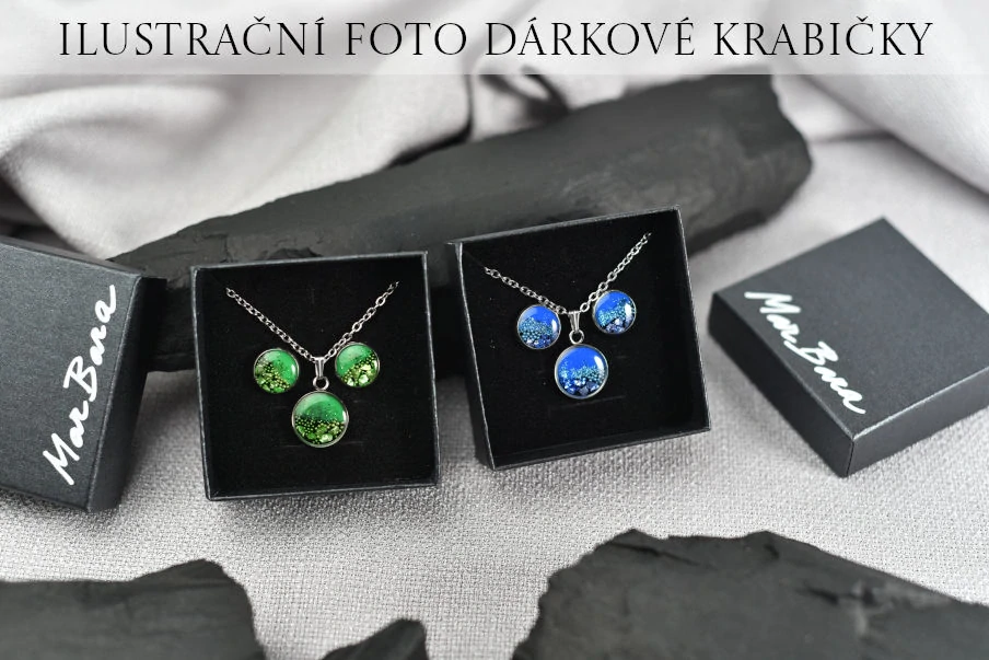 Tmavě modrá souprava s kamínky, mini kolo
