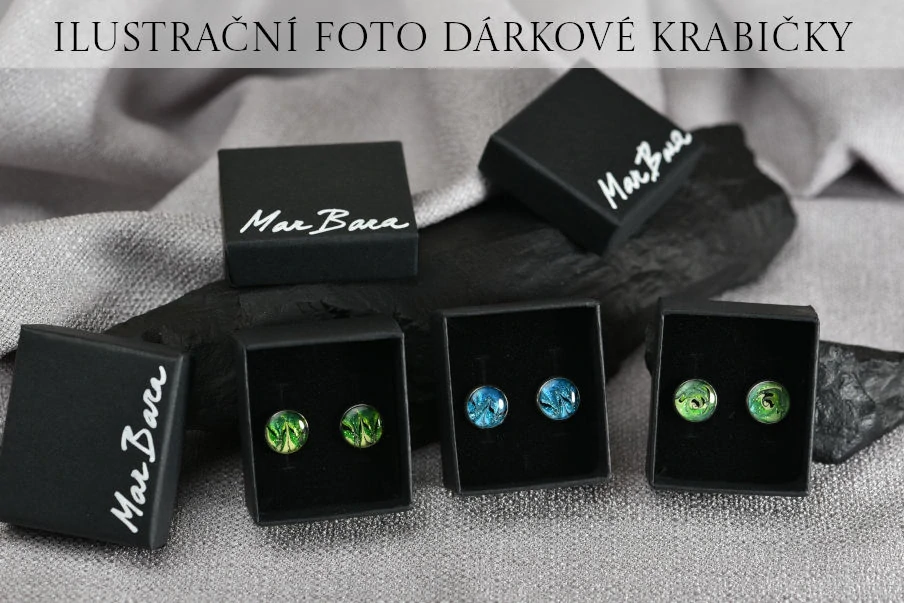 Zelené náušnice, malba, oko, kolo